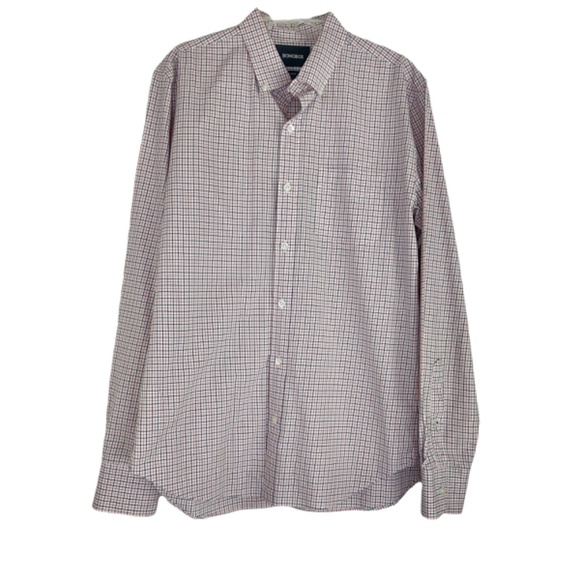 Bonobos Long Sleeve Button Down Shirt Grid Pattern - Picture 2 of 4